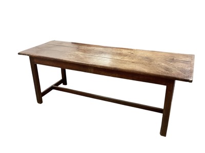 Lot 1383 - Good 18th century oak refectory table