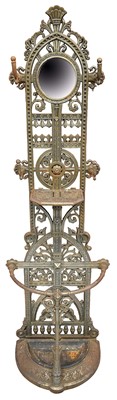 Lot 1365 - Late 19th century steel hall stand