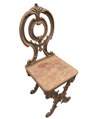 Lot 1368 - Unusual cast iron garden chair