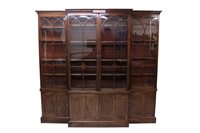 Lot 1308 - Good and rare George III mahogany and...