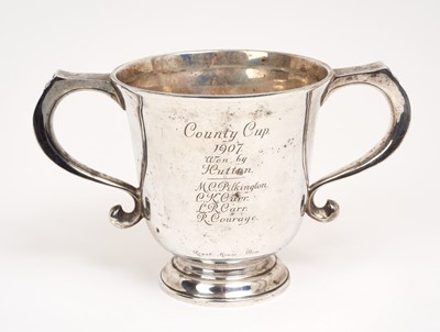 Lot 275 - Silver twin handled trophy cup