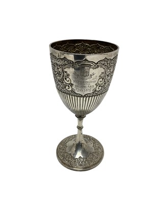 Lot 277 - Silver trophy cup