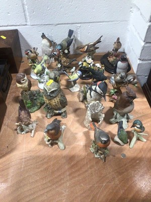 Lot 5162 - Group of Goebel and other ceramic bird ornaments.