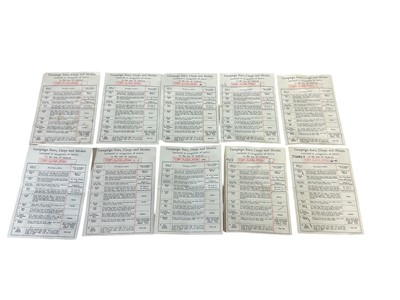 Lot 45 - Collection of ten Second World War campaign medal slips, from the Army Council, (10).