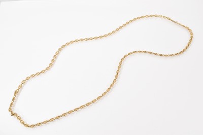 Lot 509 - 9ct gold mariner link necklace