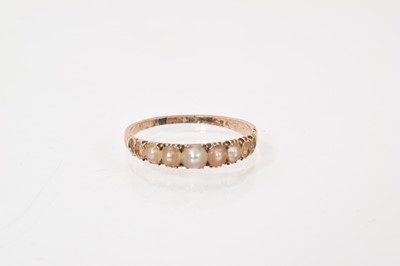Lot 511 - Georgian seed pearl eternity ring