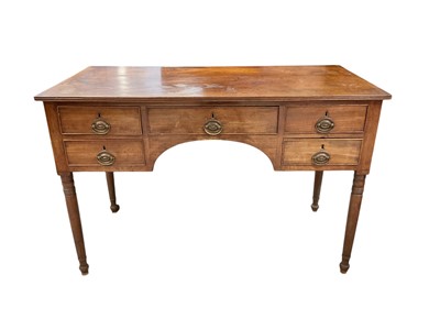 Lot 1448 - George III mahogany writing table
