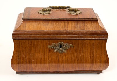 Lot 863 - 18th century Continental kingwood tea caddy