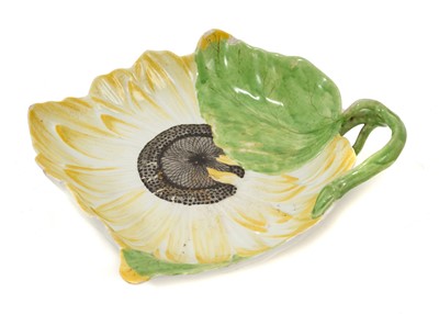 Lot 110 - Chelsea sunflower shaped dish, circa 1755
