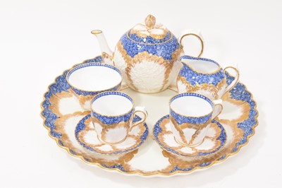 Lot 132 - Copeland blue and gilt decorated cabaret set, with tray