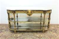 Lot 1335 - Good mid-19th century marble-topped ebonised...