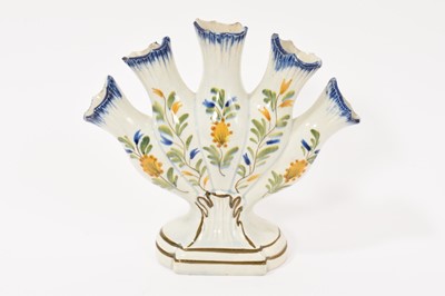 Lot 159 - Pearlware ‘quintal’ flower horn, circa 1800