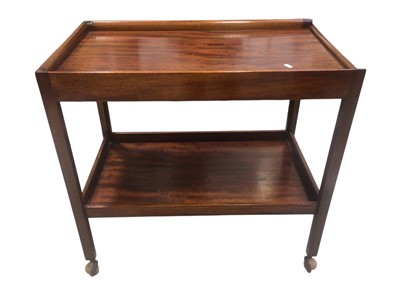 Lot 5361 - Mahogany two-tier drinks trolly