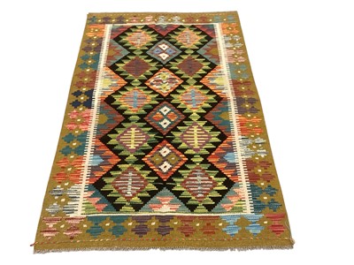 Lot 5364 - Kilim rug with geometric design, 157cm x 100cm