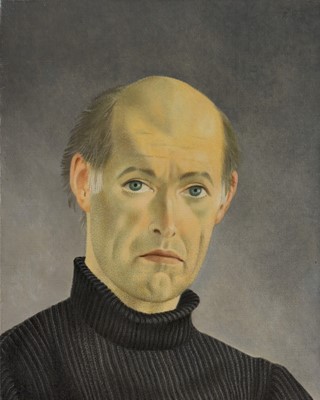 Lot 1113 - *Francis Plummer (1930-2019) oil on canvas, Self-Portrait, signed and dated P. ‘83, 50cm x 40cm, unframed