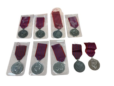 Lot 66 - Collection of nine replica / copy George VI George Medals, (9).
