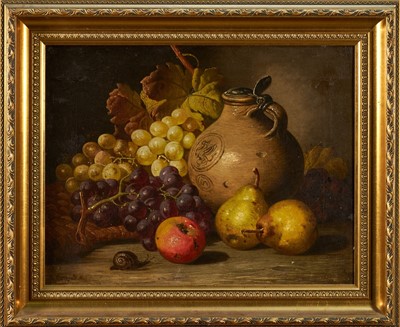 Lot 1148 - Charles Thomas Bale (1845/49-1925) oil on canvas, Still life, signed, 35cm x 45cm, gilt frame