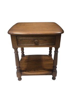 Lot 5378 - Ercol two-tier table measuring approximately 55cm tall