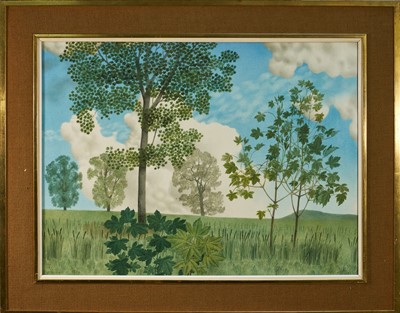 Lot 1118 - *Francis Plummer (1930-2019) watercolour, ‘Wind Borne’, signed and dated ‘72, 57cm x 77cm, glazed gilt frame