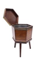 Lot 1351 - George III mahogany and boxwood strung...