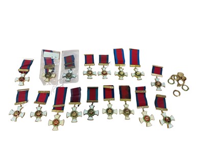 Lot 76 - Collection of seventeen replica / copy Distinguished Service Order medals, (17). N.B. Some with missing elements.