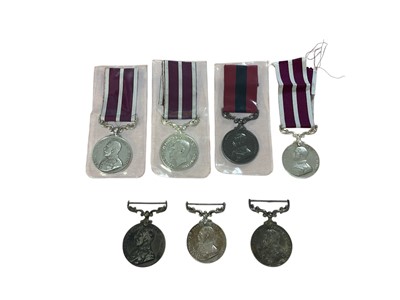 Lot 77 - Collection of seven replica / copy Meritorious Service medals, (7).