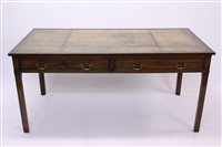 Lot 1354 - George III-style mahogany partners writing...