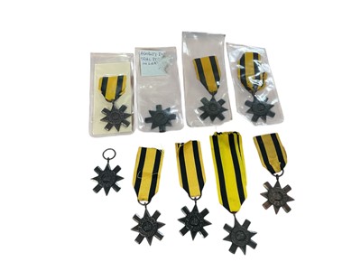 Lot 79 - Collection of nine replica / copy Ashanti Star medals, (9). N.B. One with broken suspension loop.
