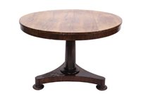 Lot 1355 - Regency rosewood breakfast table, hinged...