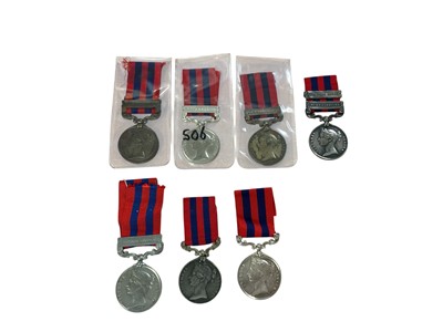 Lot 83 - Collection of seven replica / copy Victorian India General Service medals, (7).