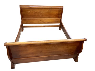 Lot 5384 - Sleigh bed, Super King size, to fit a mattress 180cm wide x 180cm long