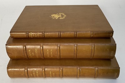 Lot 948 - Three volumes: Ogden on Fly Tying, 1879, with illustrated photographs, A Book on Angling by Francis Francis, third edition 1872 and An Angler's Rambles by Edward Jesse 1836. Each in fine brown l...