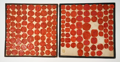 Lot 693 - Collection of wax armorial seals