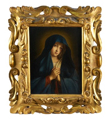Lot 1166 - Continental School, 19th century, oil on panel - The Madonna, 31cm x 23.5cm, in gilt frame