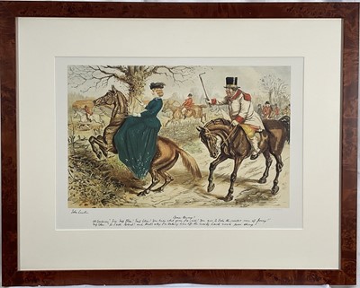 Lot 955 - Set of fourteen limited edition hunting prints after John Leach, each numbered 10/1500, in glazed frames, 54cm x 67.5cm overall