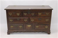 Lot 1377 - Mid-18th century and later oak and walnut...