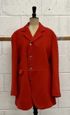 Lot 914 - Essex Hunt Masters red coat with four brass buttons