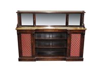 Lot 1378 - Early Victorian rosewood inverted breakfront...