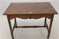 Lot 1380 - 19th century Italian walnut and marquetry...