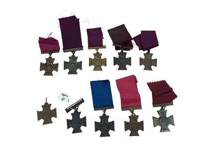 Lot 92 - Collection of twelve replica / copy Victoria Cross medals, (10).