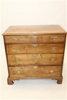 Lot 1384 - Early 18th century walnut and oak country...