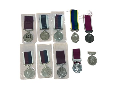 Lot 109 - Collection of ten replica / copy Army, Navy and RAF Long Service and Good Conduct medals, (10).