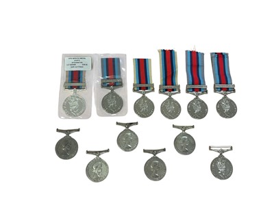 Lot 110 - Collection of ten replica / copy medals to include Operational Service medals (x7) and Royal Observer Corps medal (x5), (12).