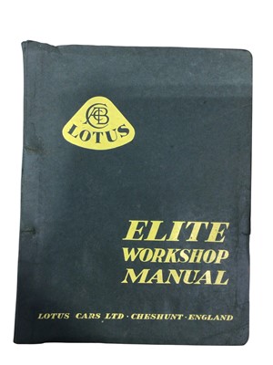 Lot 20 - Original Lotus Elite Workshop Manual.