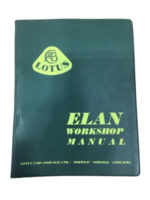 Lot 21 - Original Lotus Elan Workshop Manual.