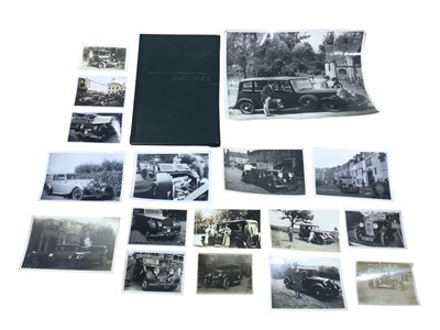 Lot 22 - Group of Rolls-Royce and Bentley related items to include a Bentley S2 workshop manual, various black and white photographs and two Dinky models, (1 box).