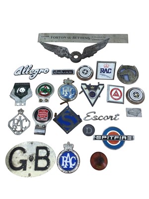 Lot 30 - Collection of RAC members' badges, and various assorted other car badges (1 box).
