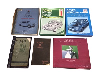 Lot 51 - Collection of Rover workshop manuals and brochures (1 box).
