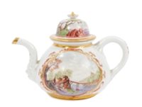 Lot 10 - Rare early Meissen teapot and cover, circa...