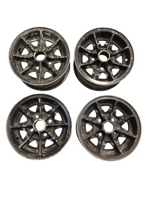 Lot 64 - Set of four 1960s / 70s Dunlop wheels.